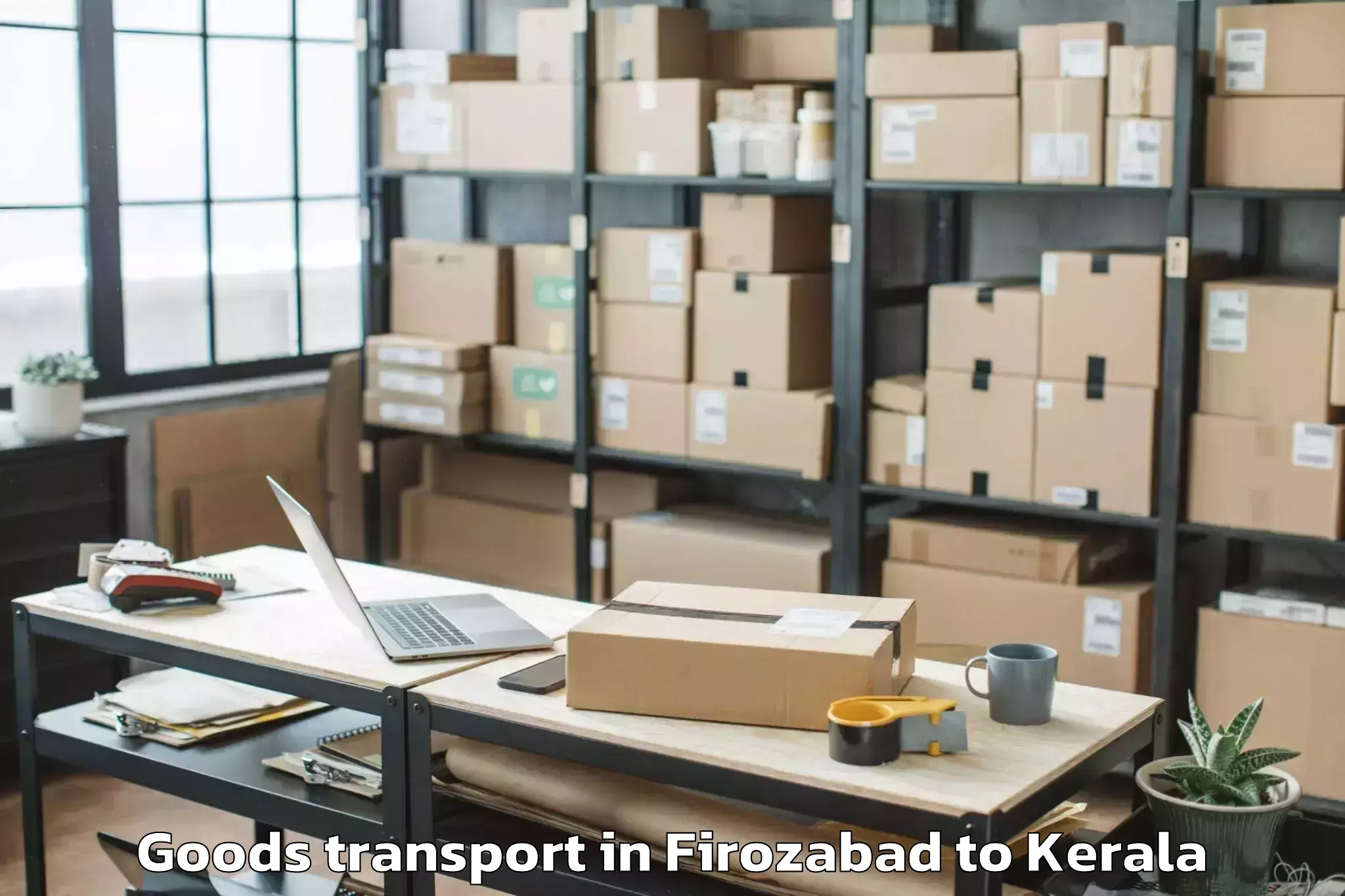 Reliable Firozabad to Puthukkad Goods Transport